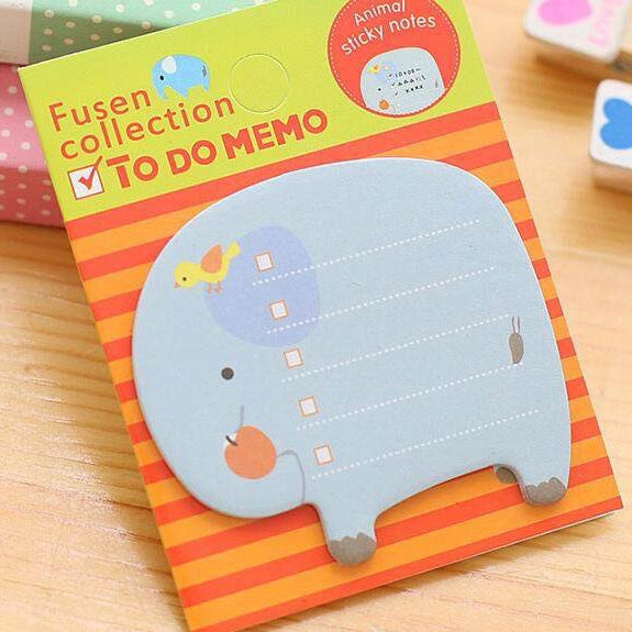 cute animal sticky notes