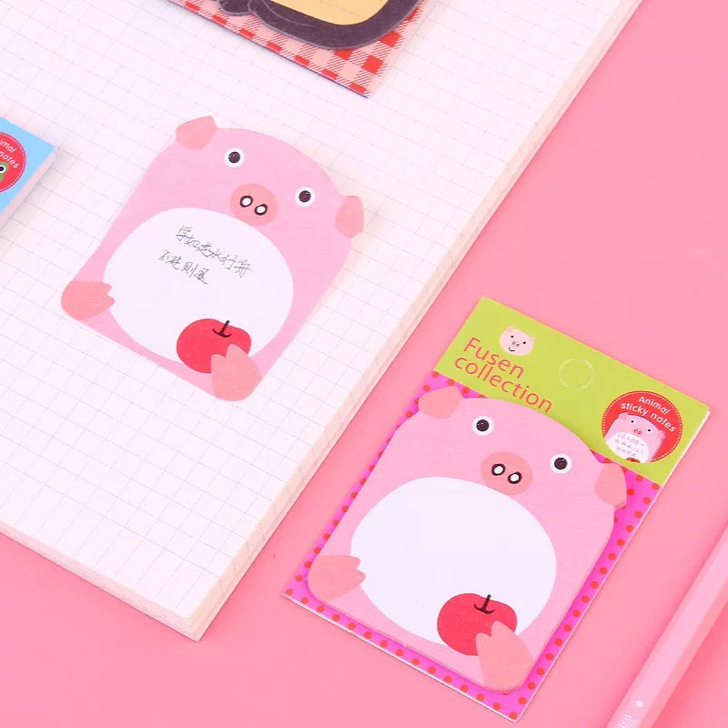 cute animal sticky notes