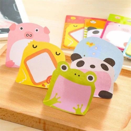 cute animal sticky notes