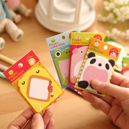 cute animal sticky notes