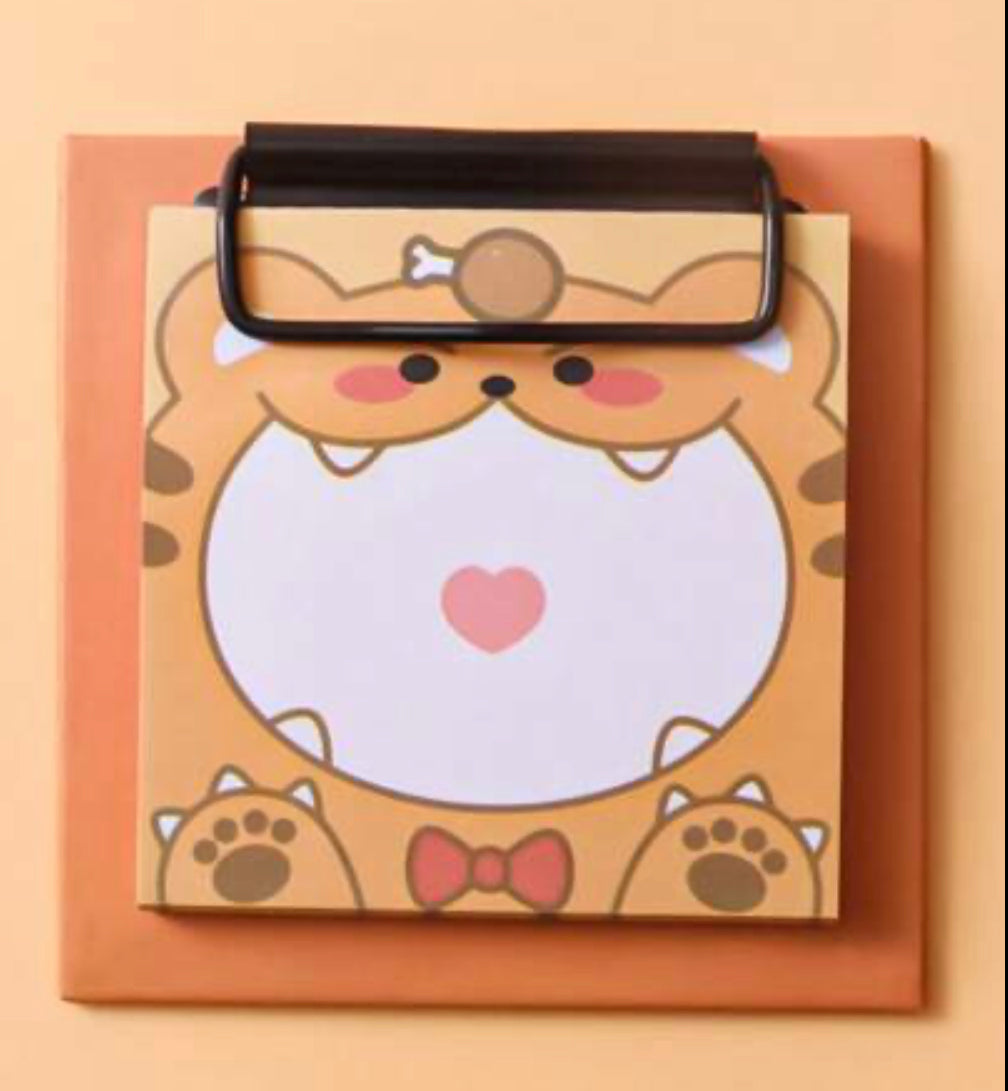 Clip board memo pad