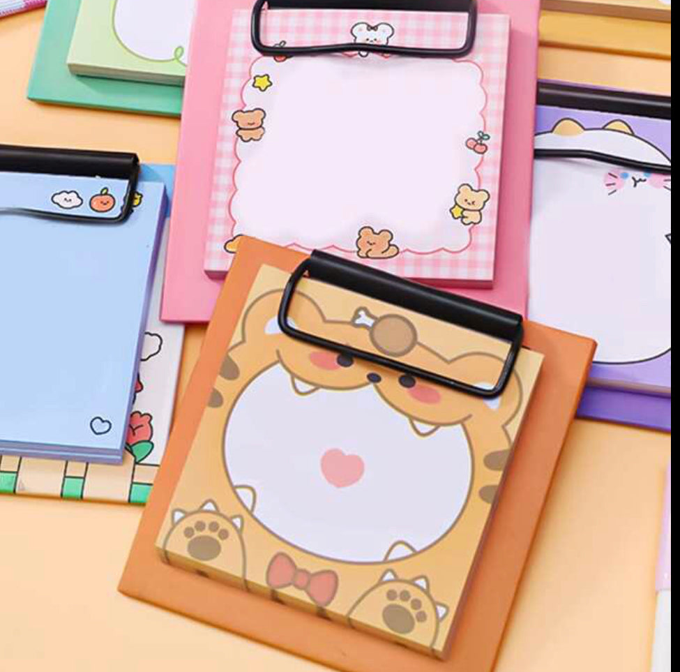 Clip board memo pad