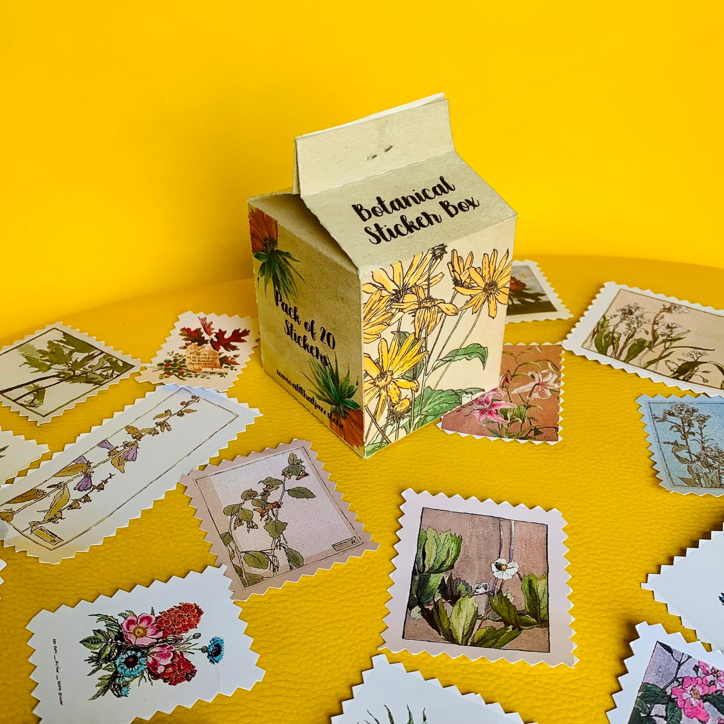 Floral Sticker Box