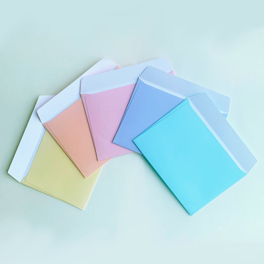 Plain envelope set of 5