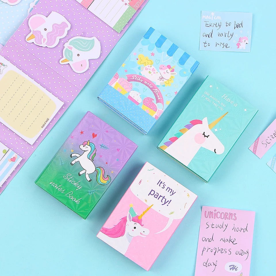 Unicorn sticky note book