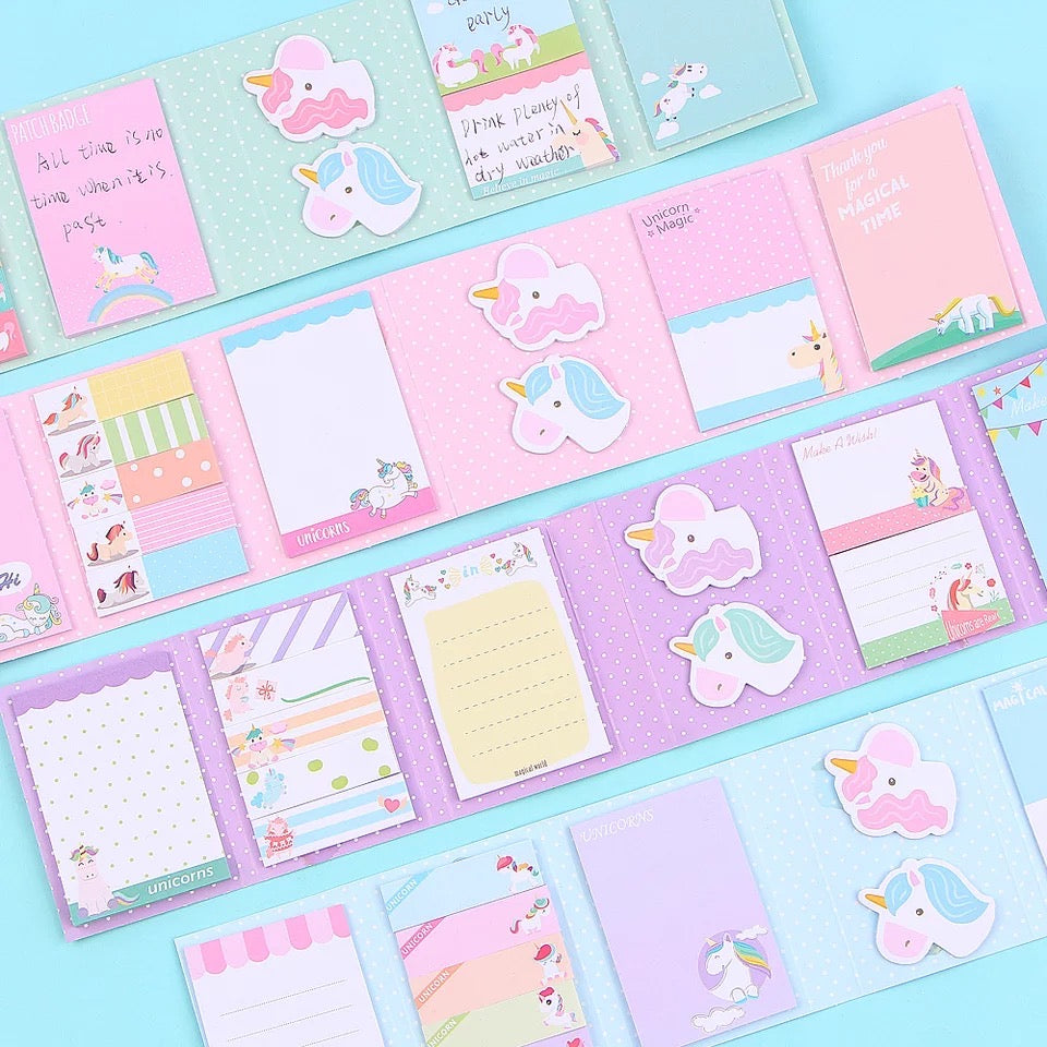 Unicorn sticky note book