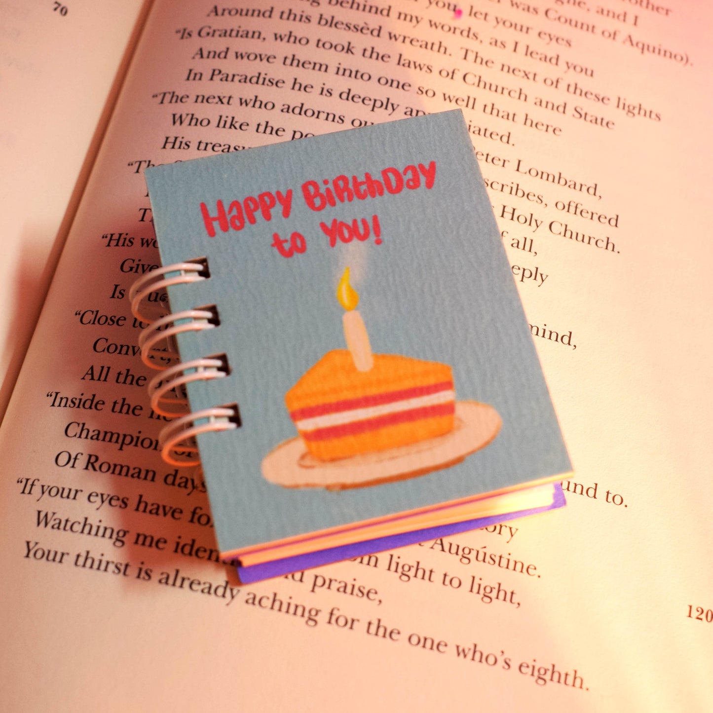 Happy birthday miniature notebook