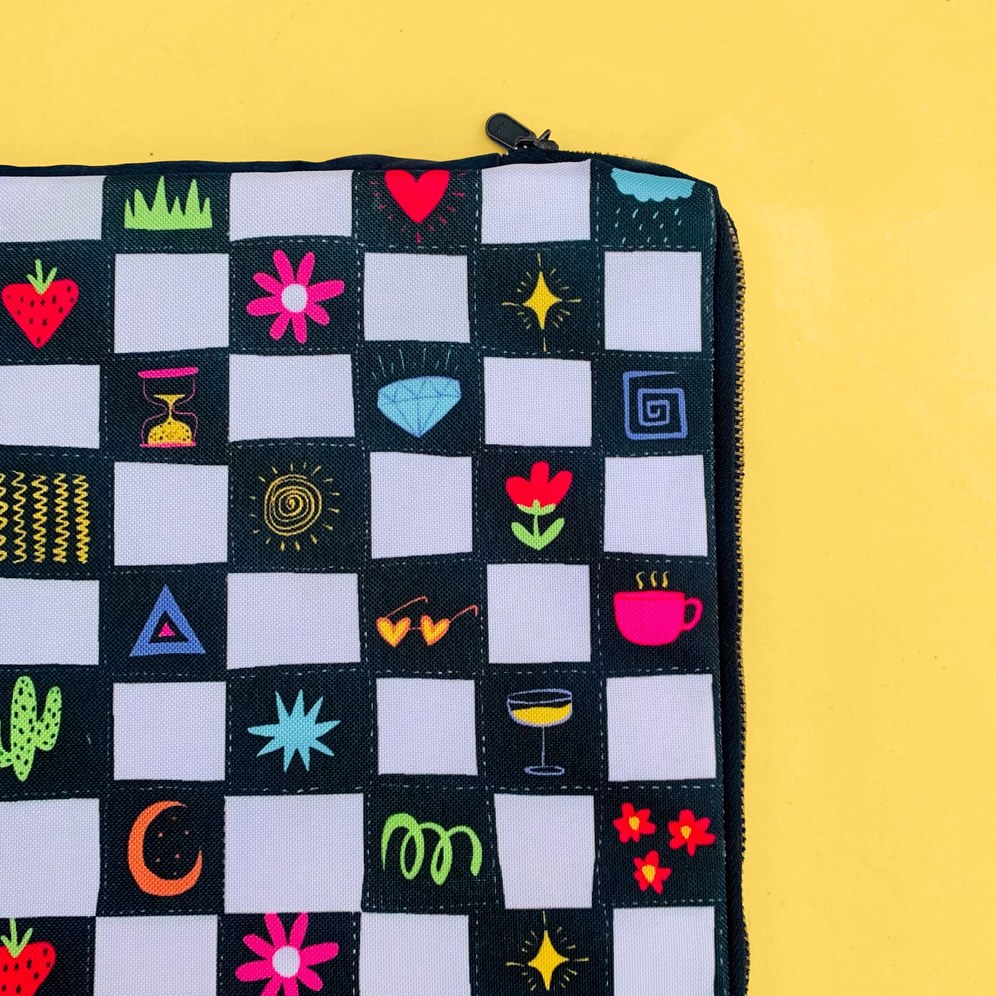 Funky Chess Board Laptop Sleeve