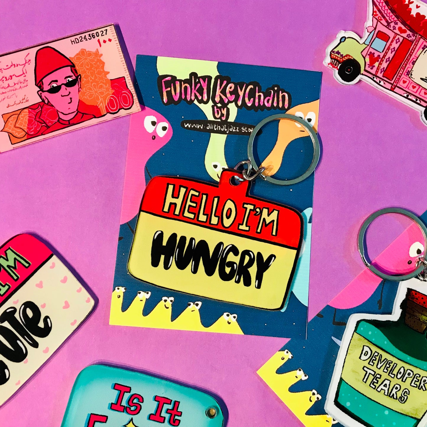 Hello I’M Hungry Keychain