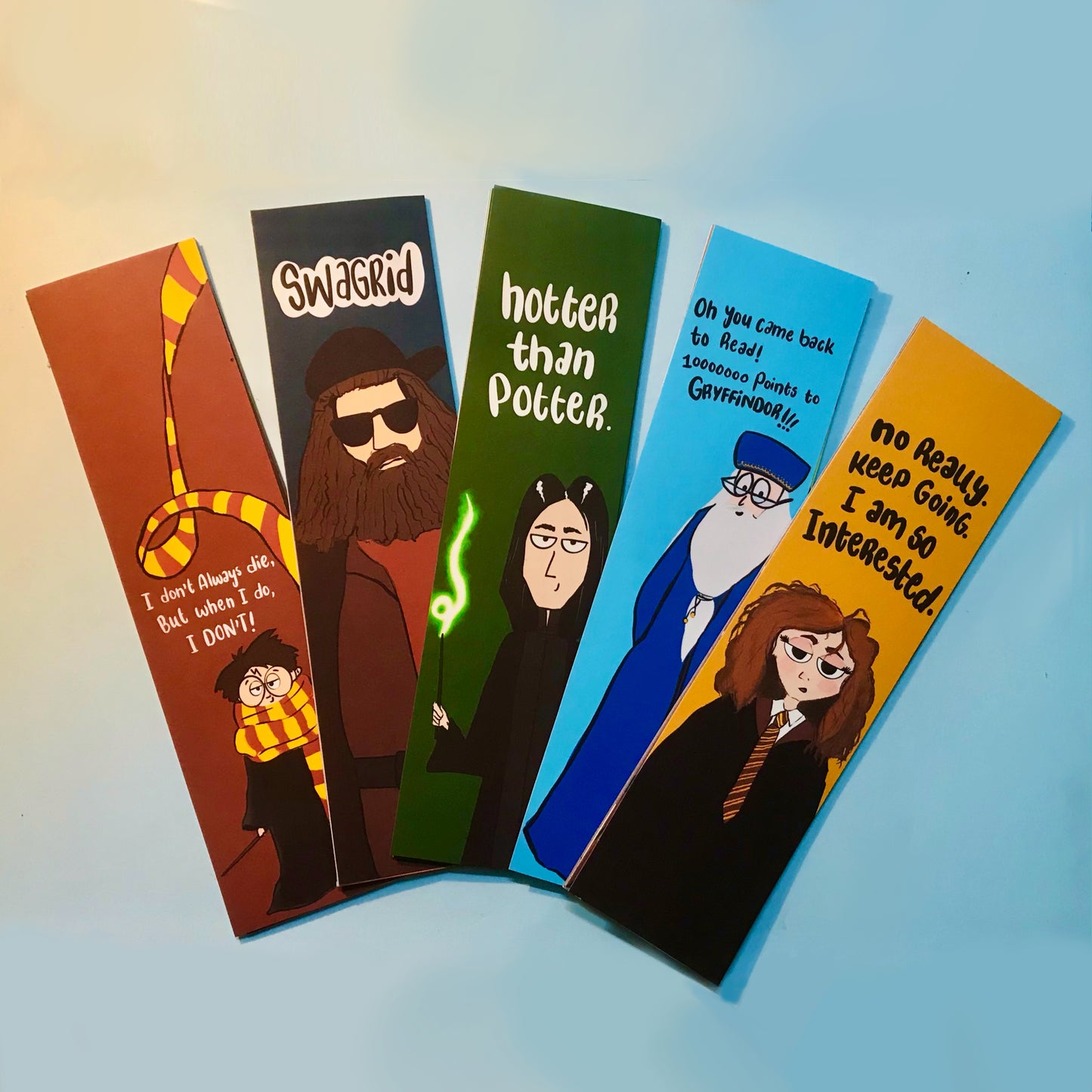 Harry Potter bookmark set of 5