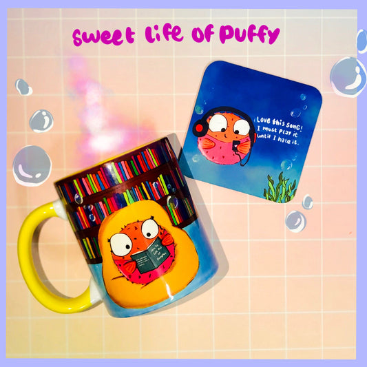 Puffy Mug coaster set