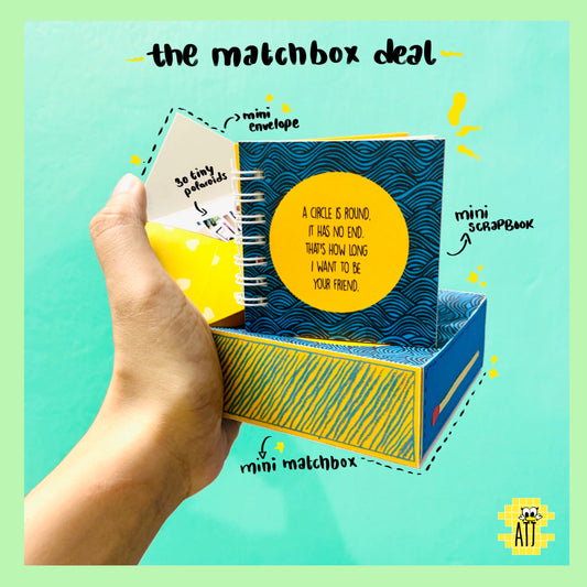 Matchbox scrapbook for Friends